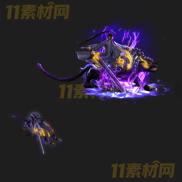 传奇时装素材 深渊战骑一体时装 内外观齐全高清PNG序列帧—SZ20260325-21