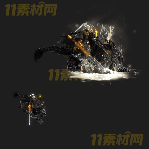 传奇时装素材 噬魂战骑一体时装 内外观齐全高清PNG序列帧—SZ20260325-24