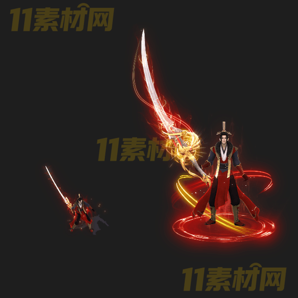 传奇剑甲套装素材 国风帝王诸侯 内外观齐全高清PNG序列帧—TZ20260325-25