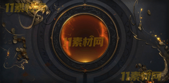 传奇UI素材 双龙装备合成背景界面【707×350】游戏背景特效 动态PNG序列帧—BG20260326-34