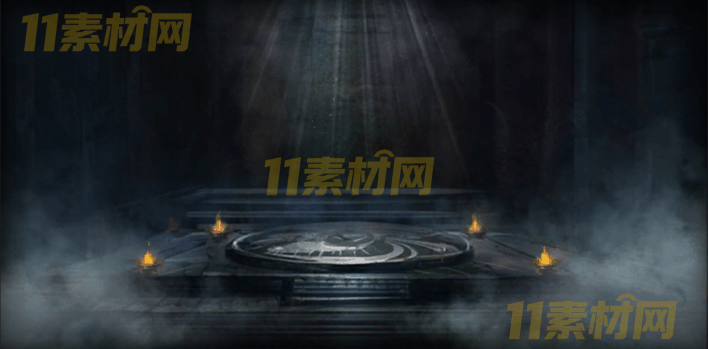 传奇UI素材 幽雾祭坛背景界面【707×350】游戏背景特效 动态PNG序列帧—BG20260326-37