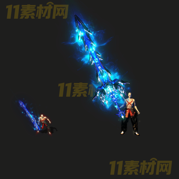 传奇武器素材 冰魄寒锋 动态PNG序列帧—WQ20260326-80