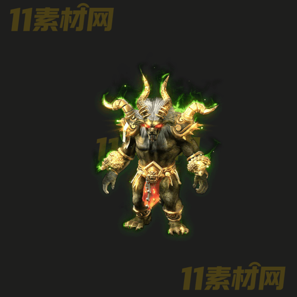 传奇怪物素材 魔牛 动态PNG序列帧—GW20260327-10