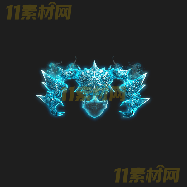 传奇怪物素材 蓝色妖灵 动态PNG序列帧—GW20260327-12