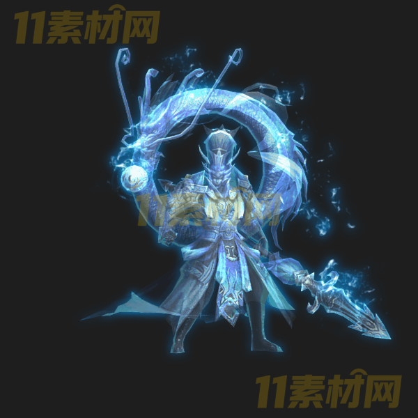 传奇怪物素材 寒冰士兵妖灵 动态PNG序列帧—GW20260327-16