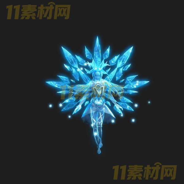 传奇怪物素材 寒冰妖灵 动态PNG序列帧—GW20260327-17