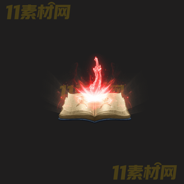 传奇UI物品 红色武器秘籍 动态PNG序列帧—FB20260327-26