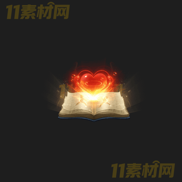 传奇UI物品 红色治疗秘籍 动态PNG序列帧—FB20260327-28
