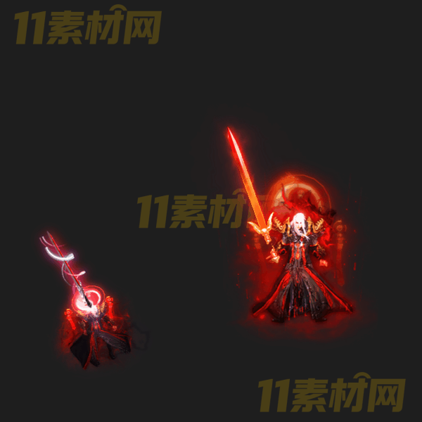 传奇剑甲套装素材 狂暴宝剑 动态PNG序列帧—TZ20260327-44