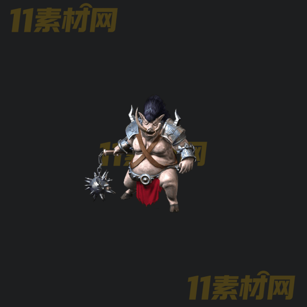 传奇怪物素材 巡山猪妖 动态PNG序列帧—GW20260327-6