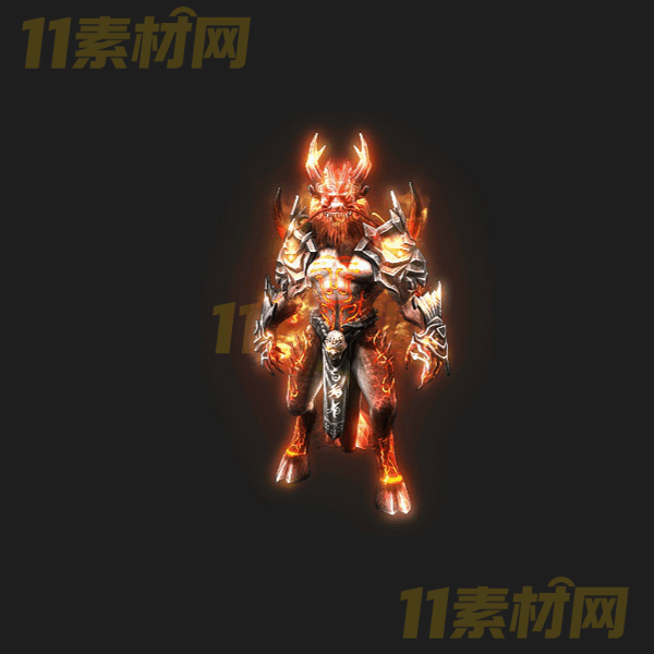 传奇怪物素材 火龙精英怪 动态PNG序列帧—GW20260327-9