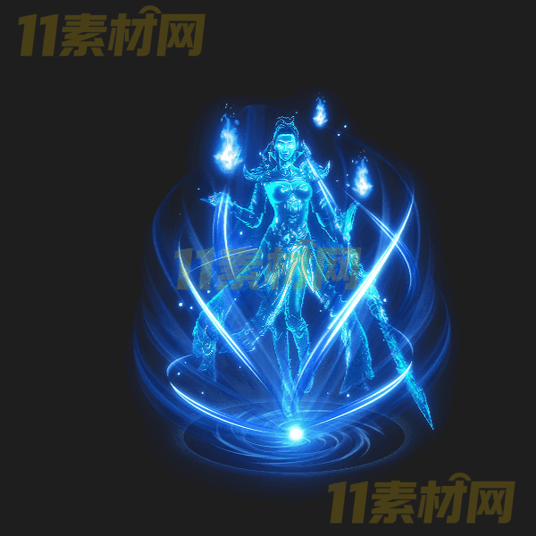 传奇UI物品 蓝色女性元神 动态PNG序列帧—WP20260328-10