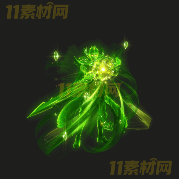 传奇UI物品 绿色元神 动态PNG序列帧—WP20260328-5