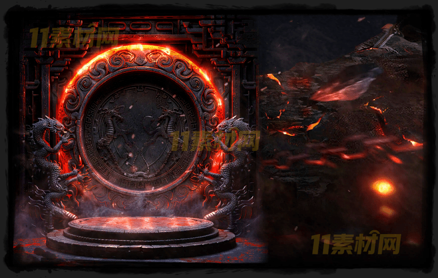 传奇UI素材 游戏背景界面 动态PNG序列帧—BG20260330-01