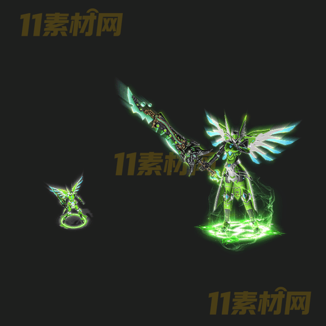 传奇机甲时装素材 动态PNG序列帧—SZ20260401-102