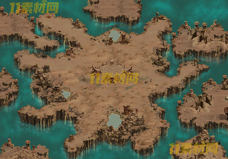 传奇真彩地图素材 分裂群岛 超清地图—DT20260401-11