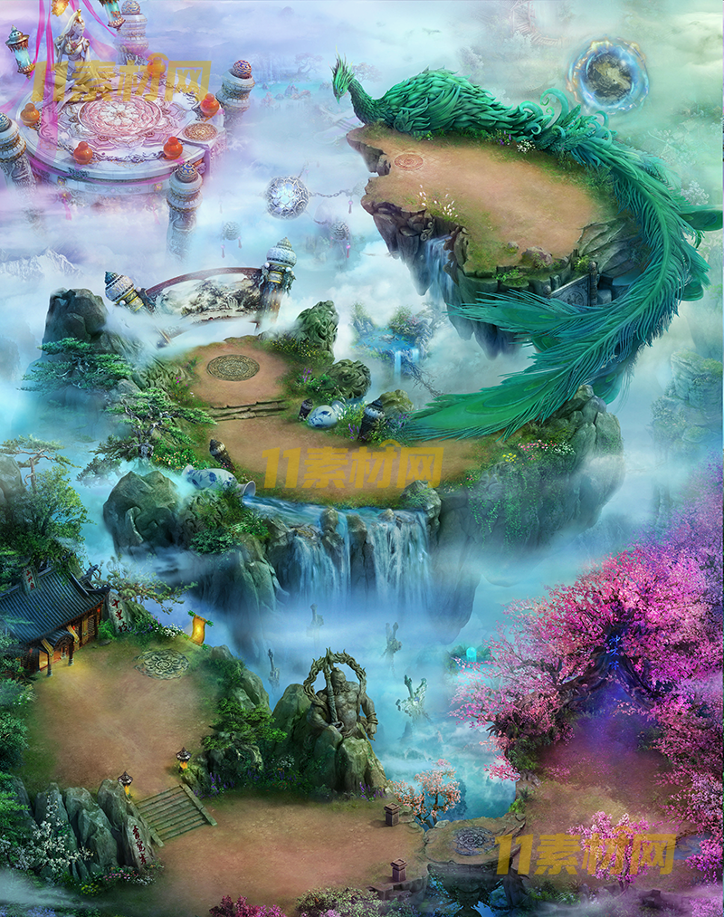 传奇真彩地图素材 凤音山 超清地图—DT20260401-13