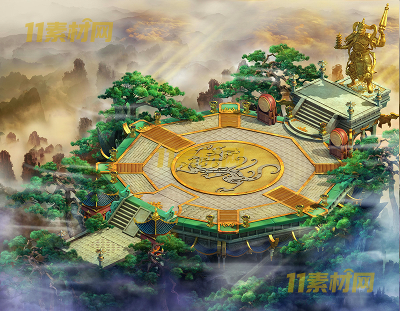 传奇真彩地图素材 佛神殿 超清地图—DT20260401-14