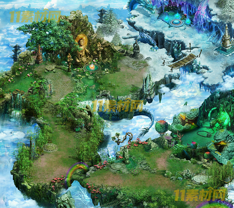 传奇真彩地图素材 观音镇魔山 超清地图—DT20260401-15