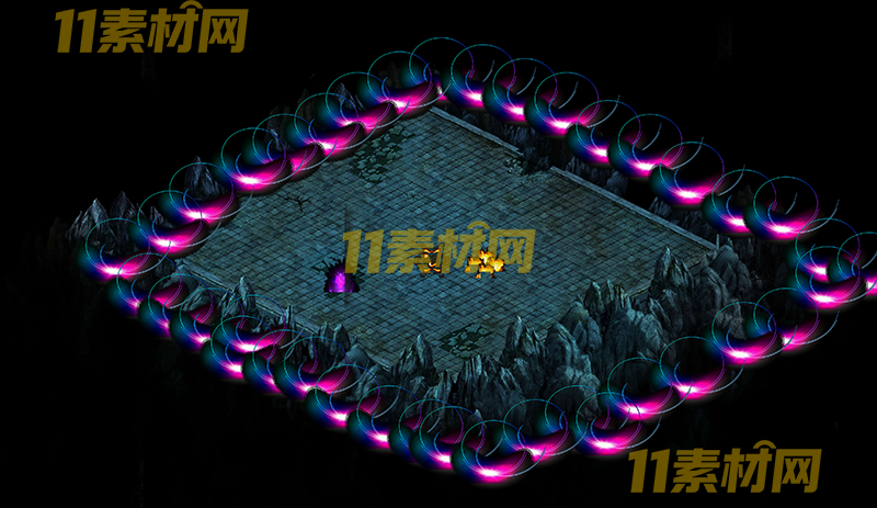 传奇真彩地图素材 黑罗刹大殿 超清地图—DT20260401-18