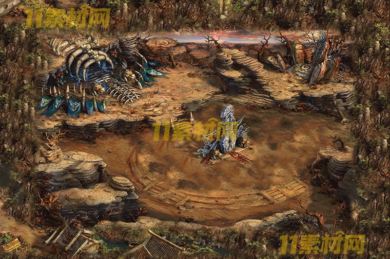 传奇真彩地图素材 后魔窟超清地图—DT20260401-19