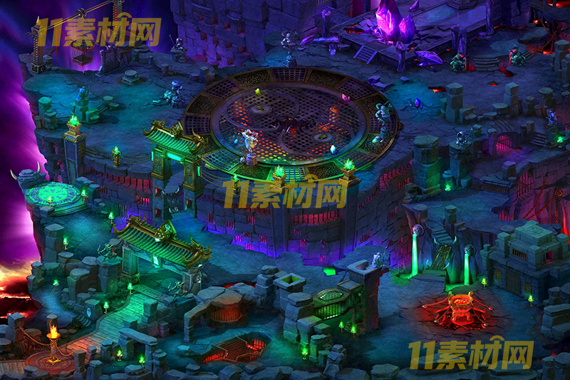 传奇真彩地图素材 黄昏牢笼 超清地图—DT20260401-23