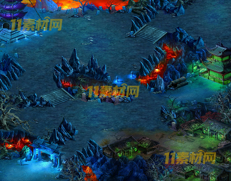 传奇真彩地图素材 僵尸村落 超清地图—DT20260401-27