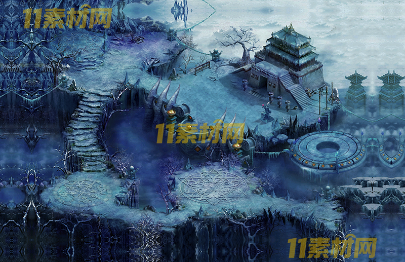 传奇真彩地图素材 凌风冰宫 超清地图—DT20260401-34