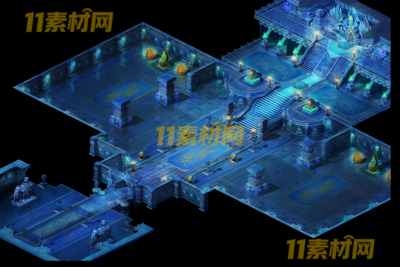 传奇真彩地图素材 魔门冰窟 超清地图—DT20260401-38