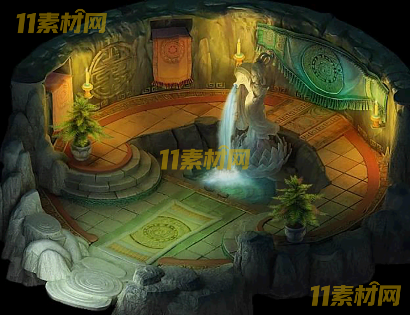 传奇真彩地图素材 女娲瑶池 超清地图—DT20260401-40