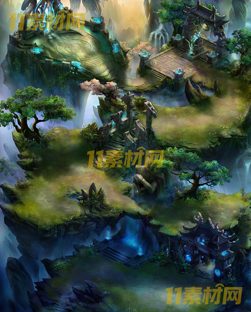 传奇真彩地图素材 麒麟山脉 超清地图—DT20260401-41