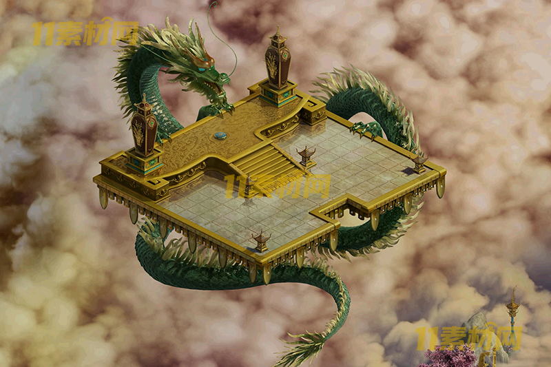 传奇真彩地图素材 神龙大殿 超清地图—DT20260401-48