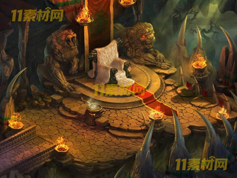 传奇真彩地图素材 狮王洞府 超清地图—DT20260401-51