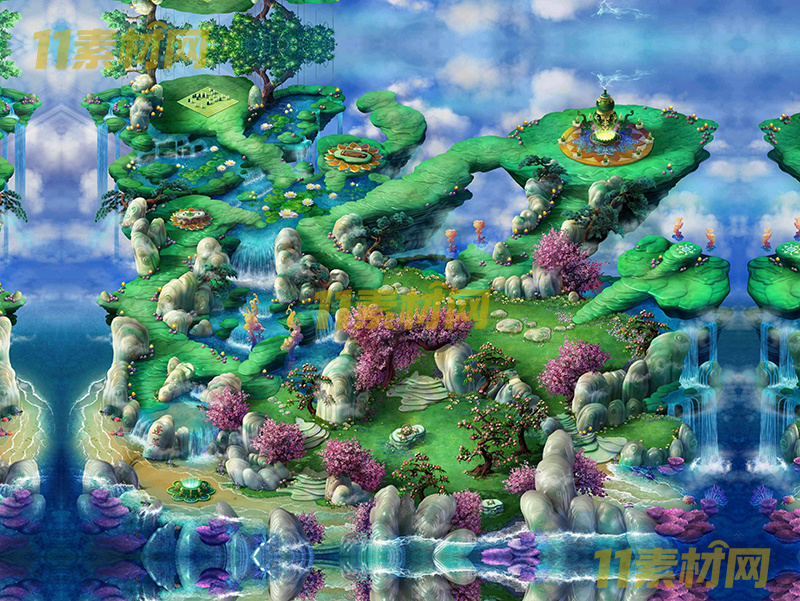 传奇真彩地图素材 水云仙境 超清地图—DT20260401-54