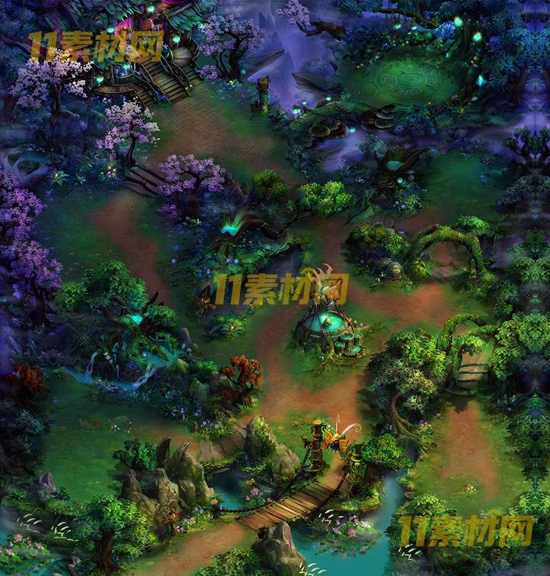 传奇真彩地图素材 桃山谷 超清地图—DT20260401-57