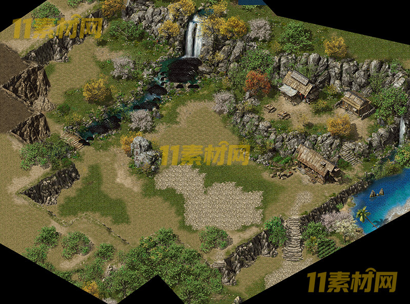 传奇真彩地图素材 卧龙新村 超清地图—DT20260401-60