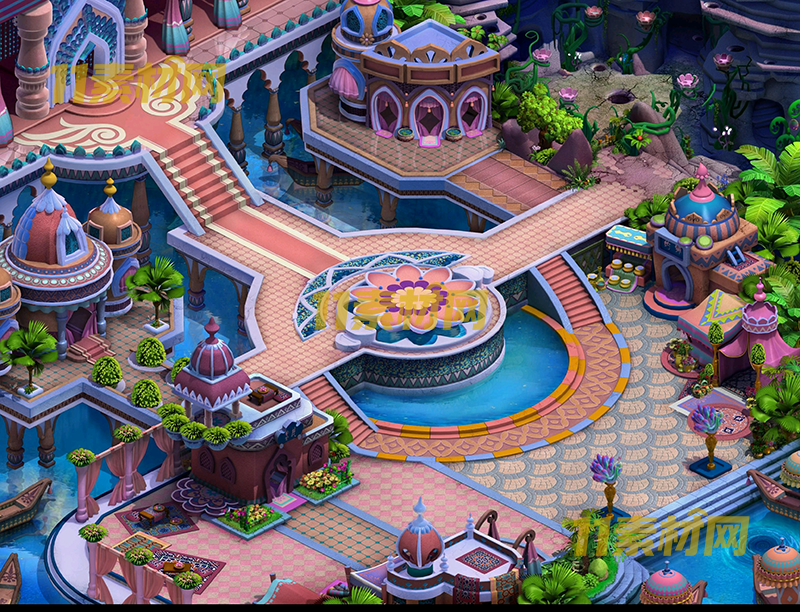 传奇真彩地图素材 西方花园 超清地图—DT20260401-62