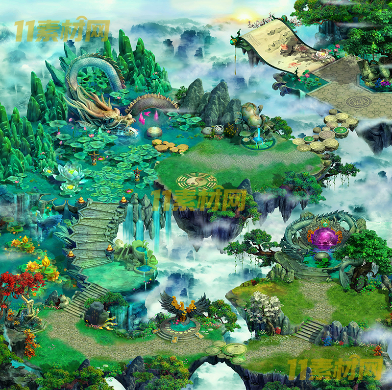 传奇真彩地图素材 仙霞山 超清地图—DT20260401-66