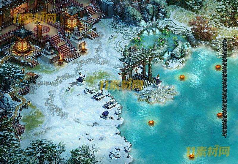 传奇真彩地图素材 雪地温泉 超清地图—DT20260401-74