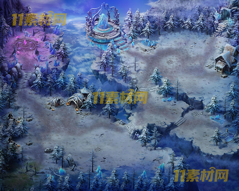 传奇真彩地图素材 雪峰天境 超清地图—DT20260401-75