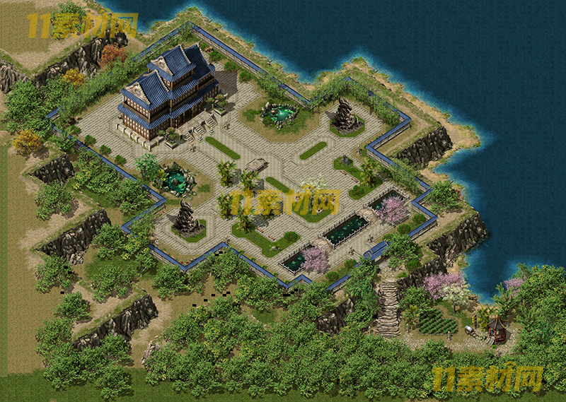 传奇真彩地图素材 传奇国际版庄园 超清地图—DT20260401-8