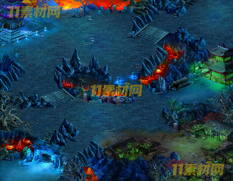 传奇真彩地图素材 阴坟山 超清地图—DT20260401-81