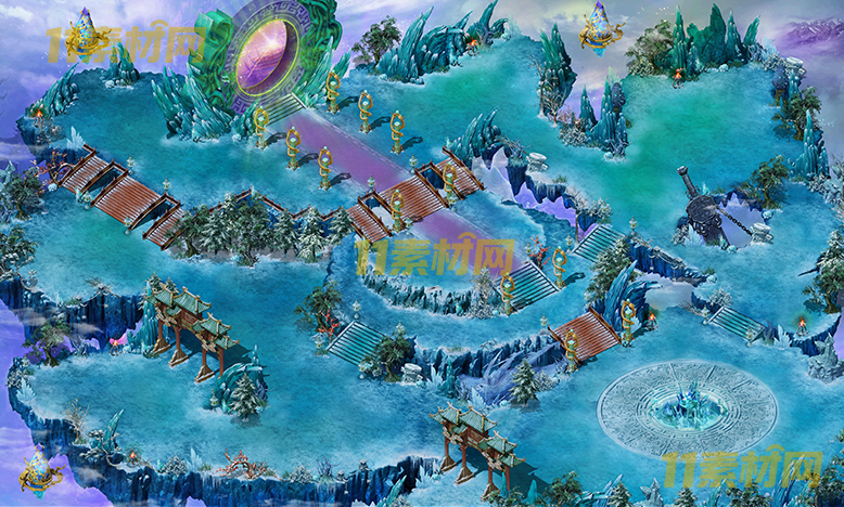 传奇真彩地图素材 银河南天门 超清地图—DT20260401-83