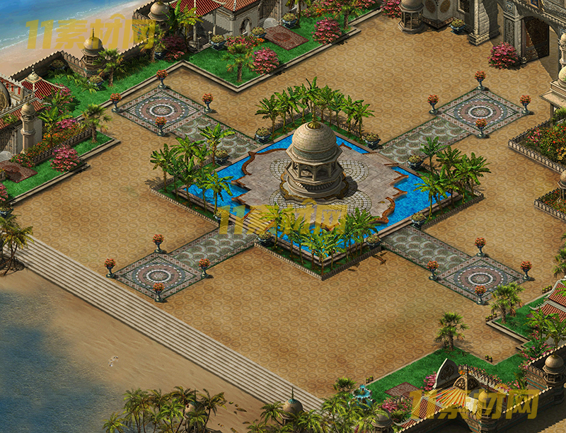 传奇真彩地图素材 印度宫殿 超清地图—DT20260401-85