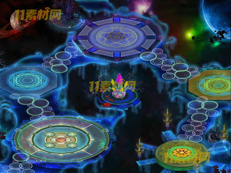 传奇真彩地图素材 宇宙幻境超清地图—DT20260401-89