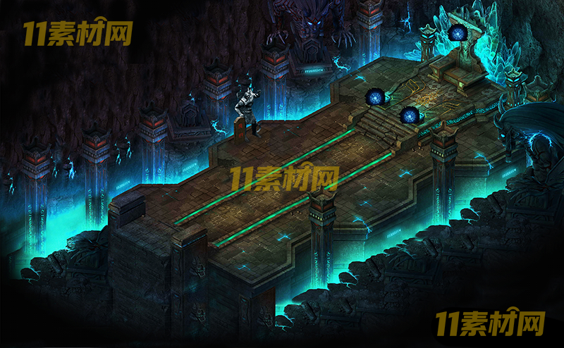 传奇真彩地图素材 怨门厅二层超清地图—DT20260401-91