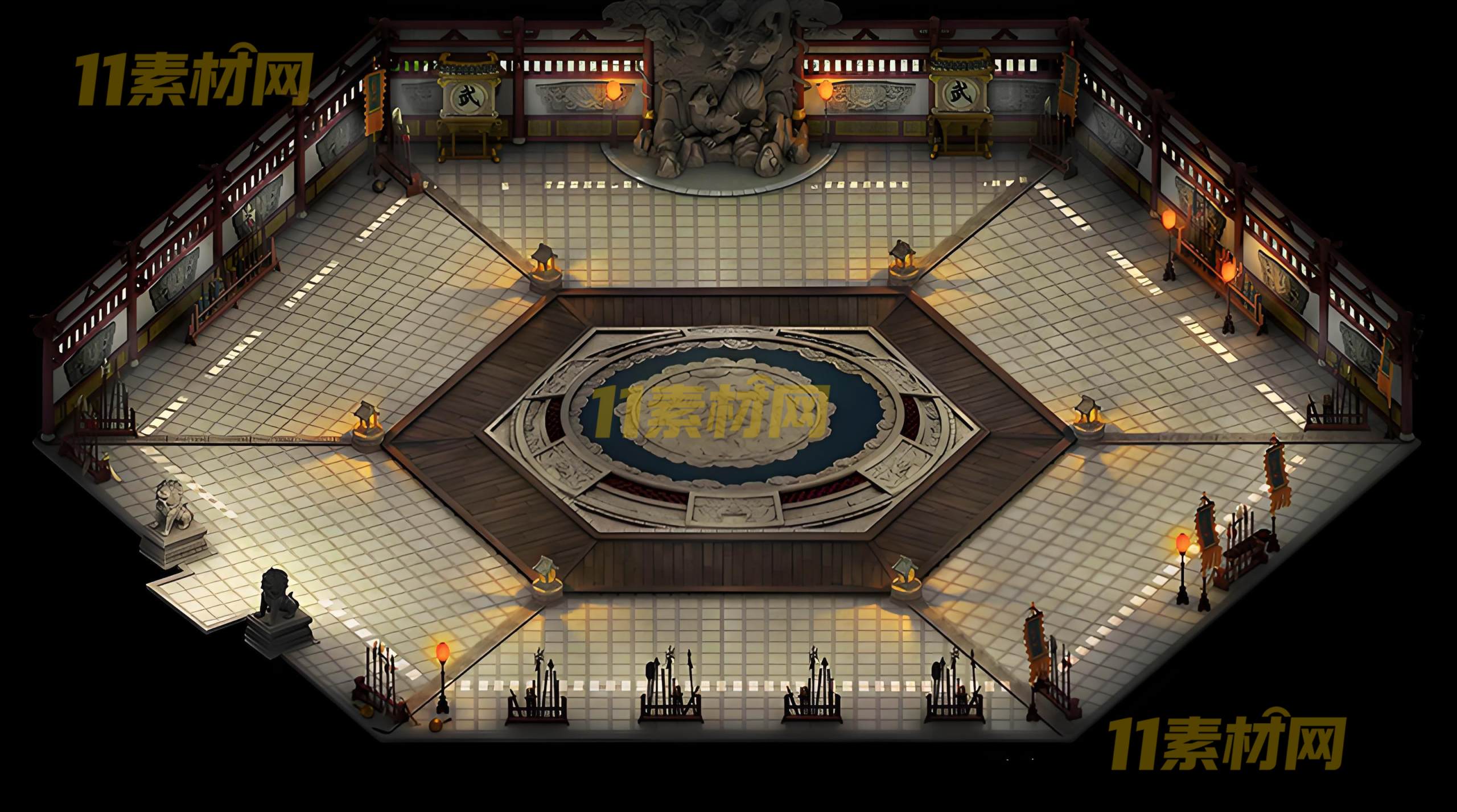 传奇真彩地图素 白虎堂 超清地图—DT20260402-87