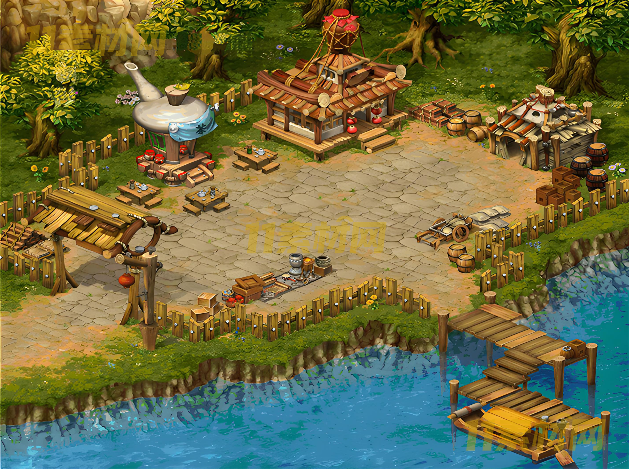 传奇真彩地图素 朝天门码头 超清地图—DT20260402-93