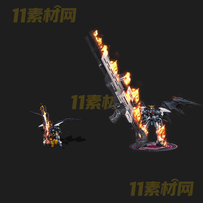 传奇时装素材 机甲一体时装 内外观齐全高清PNG序列帧—SZ20260404-3