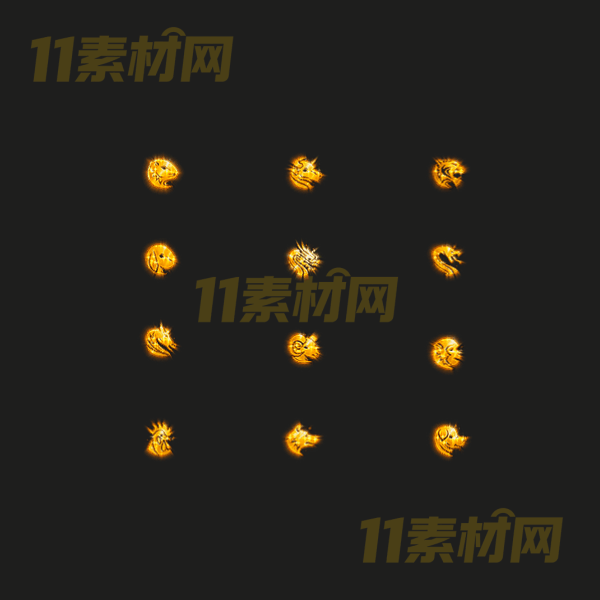 传奇特殊首饰十二生肖素材 高清PNG序列帧—TS20260408-42